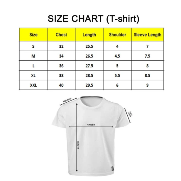 Men's PC Cotton 68th Birthday Printed T Shirt (Color: White, Thread Count: 180GSM) - Image 5