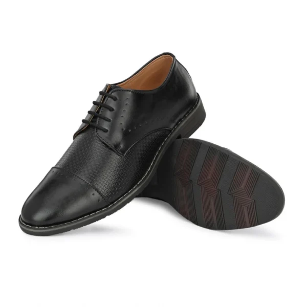 Men's Synthetic Leather Formal Shoes (Black)