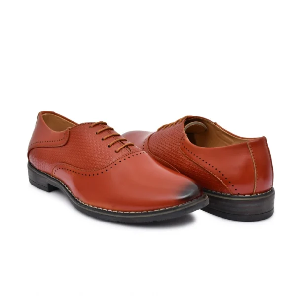 Men's Synthetic Leather Formal Shoes (Tan)