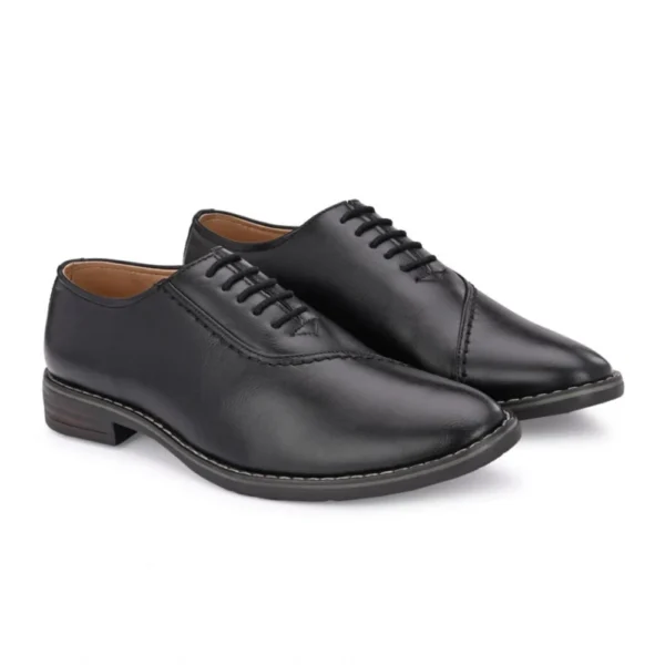 Men's Synthetic Leather Formal Shoes (Black)